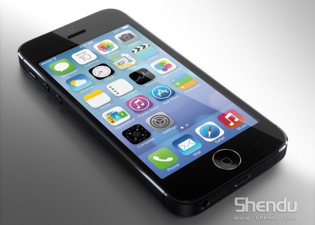 iPhone 5S主屏按鈕酷似Home鍵搞笑設(shè)計(jì)真機(jī)圖