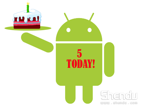 谷歌Android移動操作系統今年五歲生日快樂